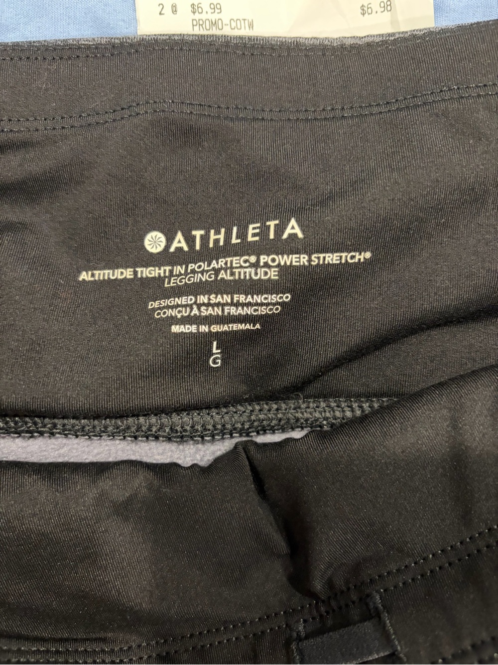 Athleta Dark Heather Gray High-Rise Performance Leggings - Picture 3 of 7